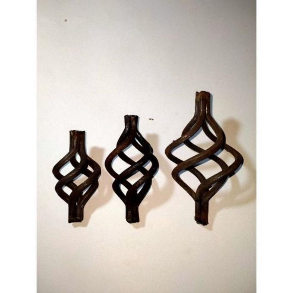 ornamen pagar besi tempa basket atau nanas ornamen pagar besi - Kecil