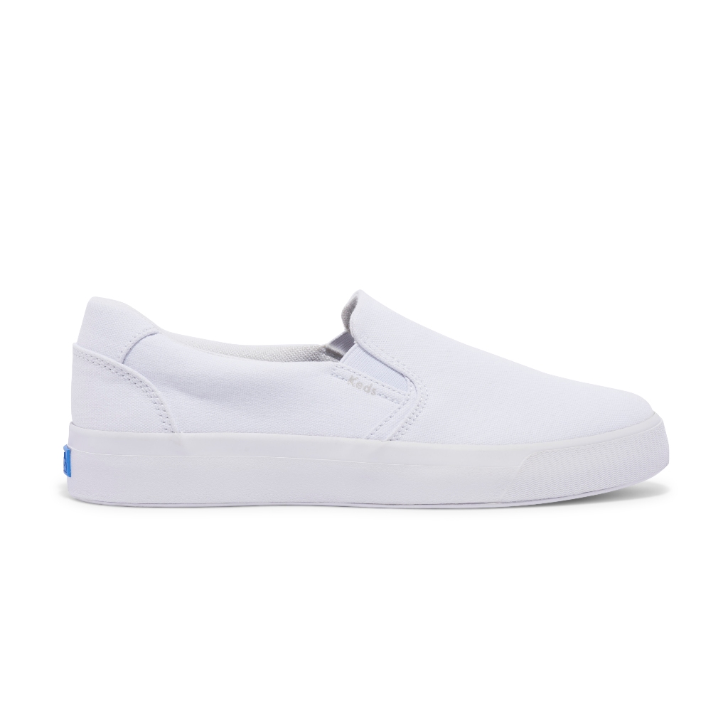 KEDS Women Pursuit Slip Canvas White-WF67738