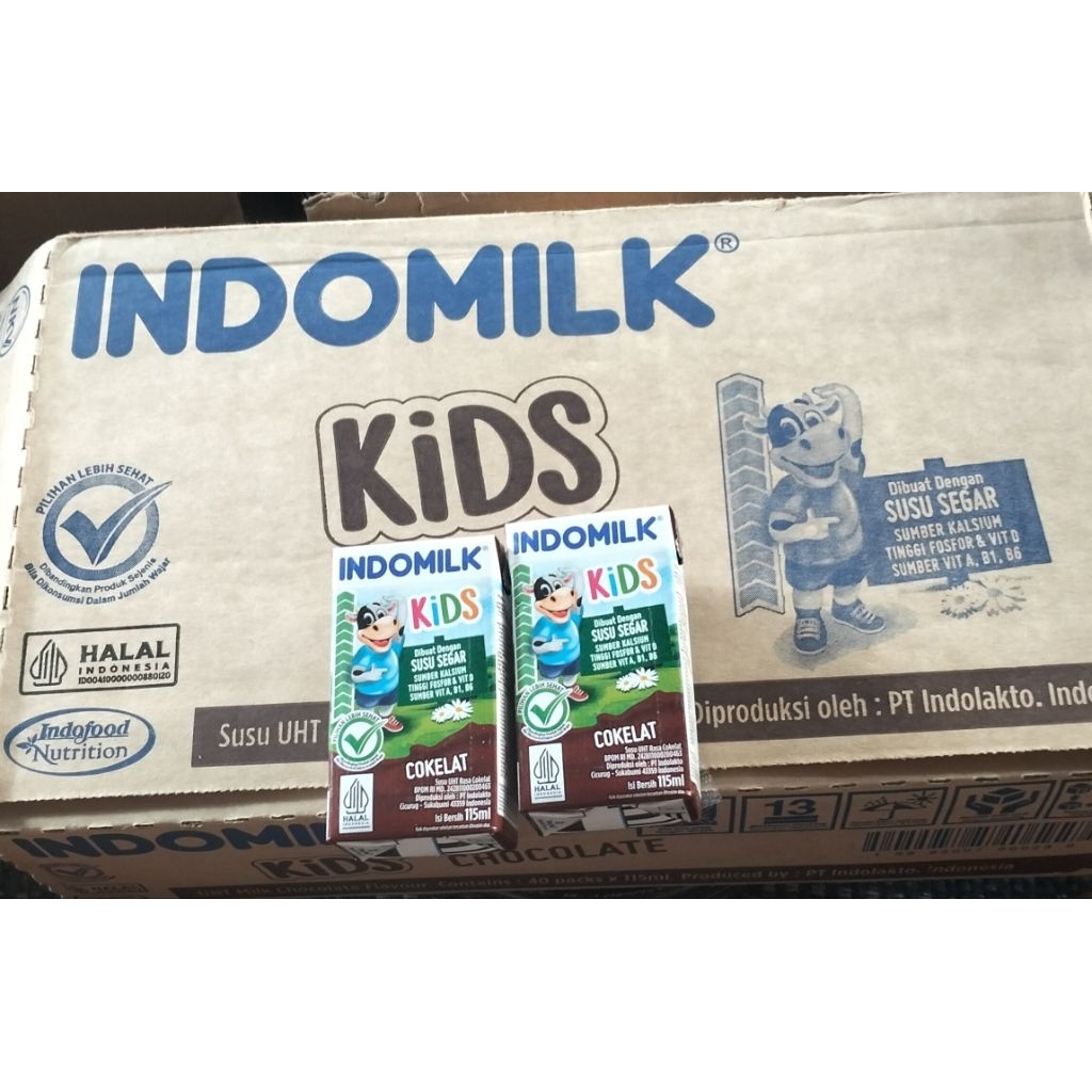 Indomilk kids cokelat 1 karton isi 50 pcs