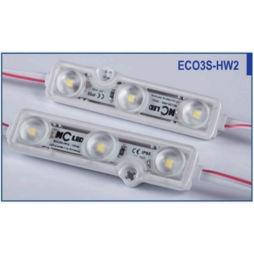 [50PCS] LAMPU MODULE LED 3 MATA NC LED SAMSUNG 2835 DOVE 1.2W MADE IN KOREA