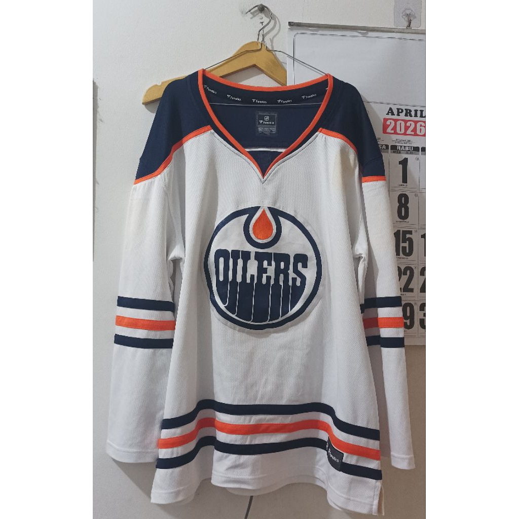 [PRELOVED LANGKA] Jersey Edmonton Oilers Women's 3XL Fanatics ORI - BLANK, Siap Custom