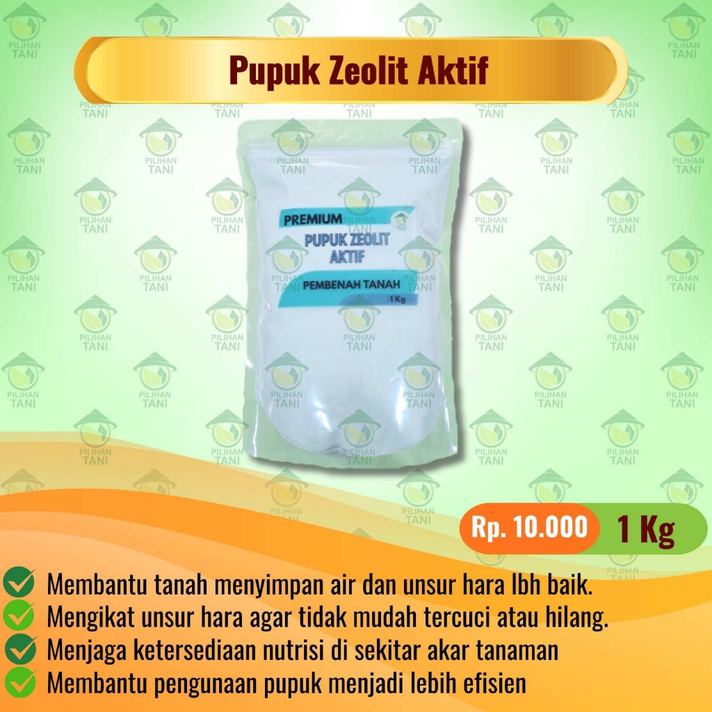 Pupuk Zeolit Aktif - Kemasan 1 Kg