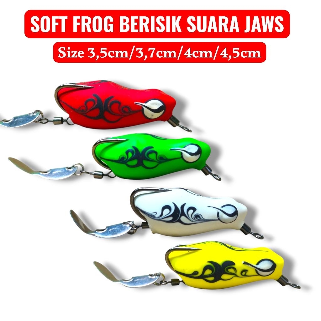 SOFROG JAWS. SOFT FROG BERISIK. umpan casting gabus. lure casting gabus.