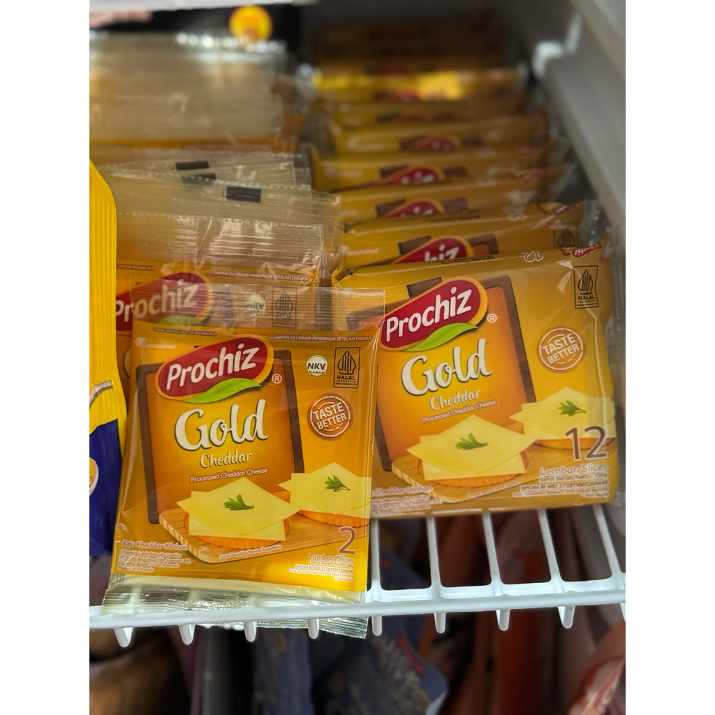 Keju PROCHIZ Gold Cheddar Slice / Keju Slice