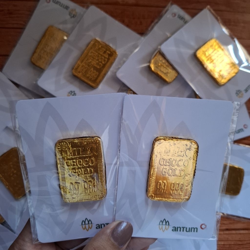 Coklat antum emas batangan mini gift