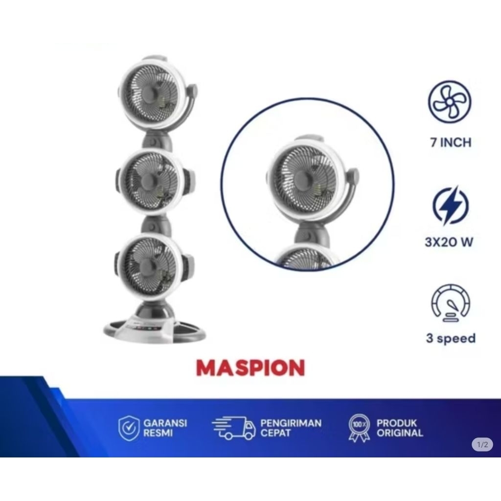Maspion Tower Fan 7 Inch TF-7031 RC