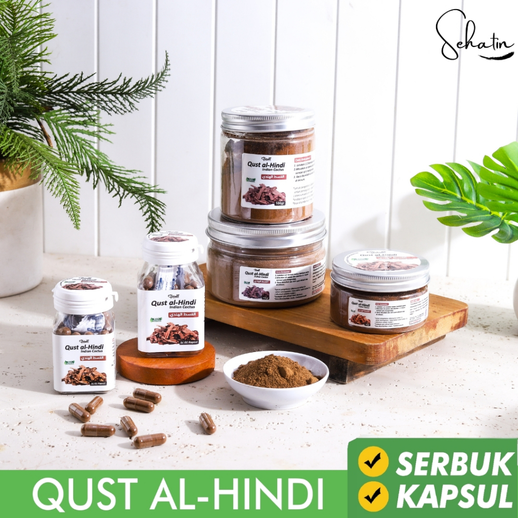 Sehatin Qust Al Hindi Quts Hindi Serbuk dan Kapsul
