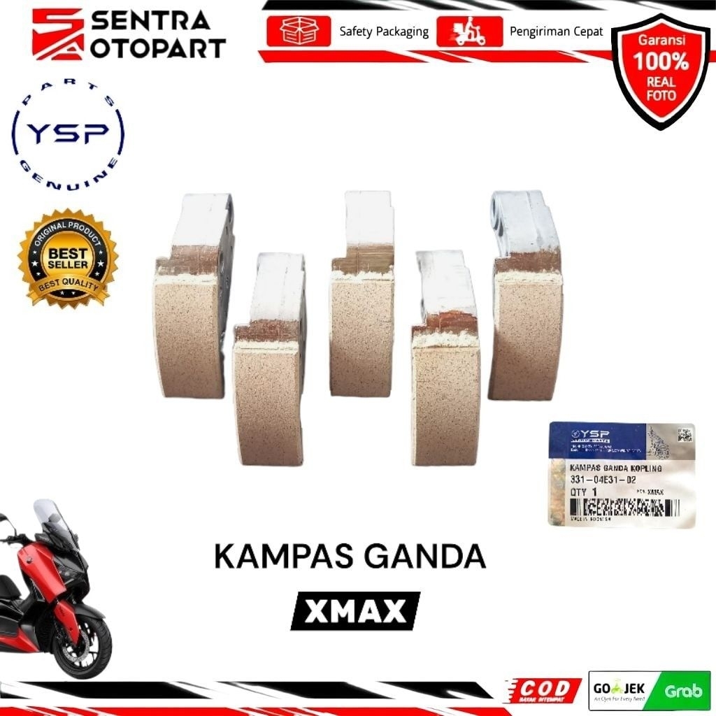 kampas ganda xmax250 xmax new 250 fcc ysp