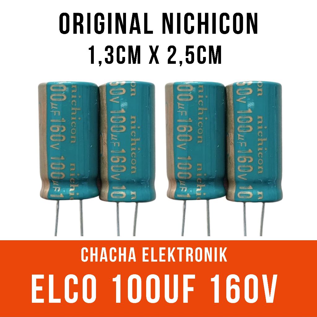ELCO 100UF 160V 100UF/160V ORIGINAL NICHICON