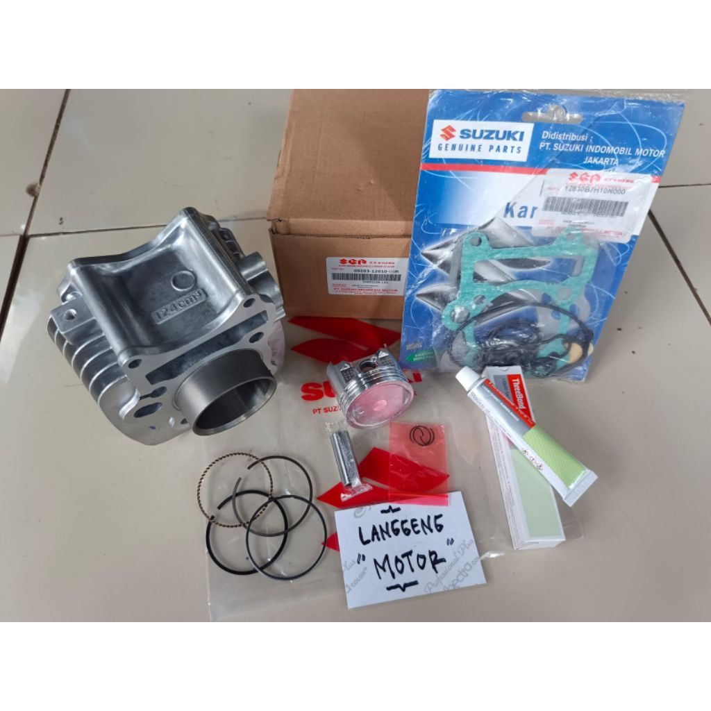 Blok Seher Komplit Piston Kit Suzuki Shogun 125 FL SP New Robot