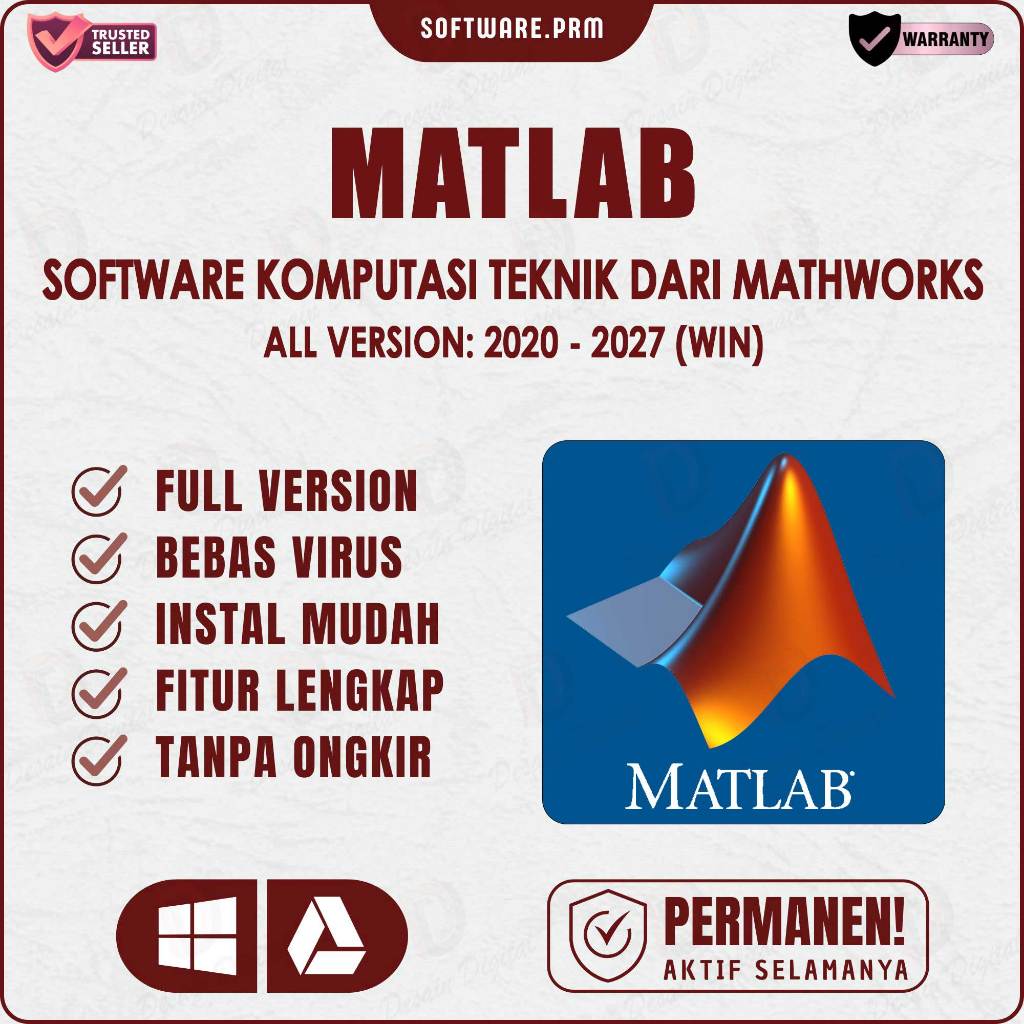 Matlab 2026 Full Version Original No Trial Lifetime + Panduan Instalasi (WIN) | All Version 2026 / 2