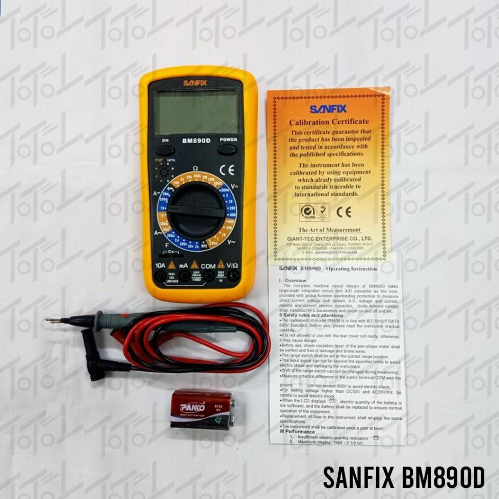 Sanfix BM890D Digital Multimeter / Avometer Multitester Sanfix BM-890D