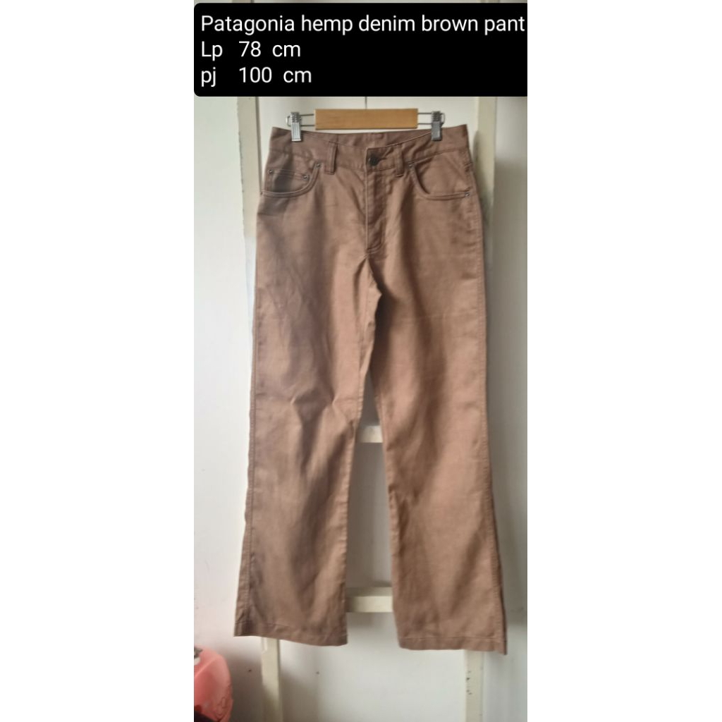 Patagonia hemp denim rare brown pant