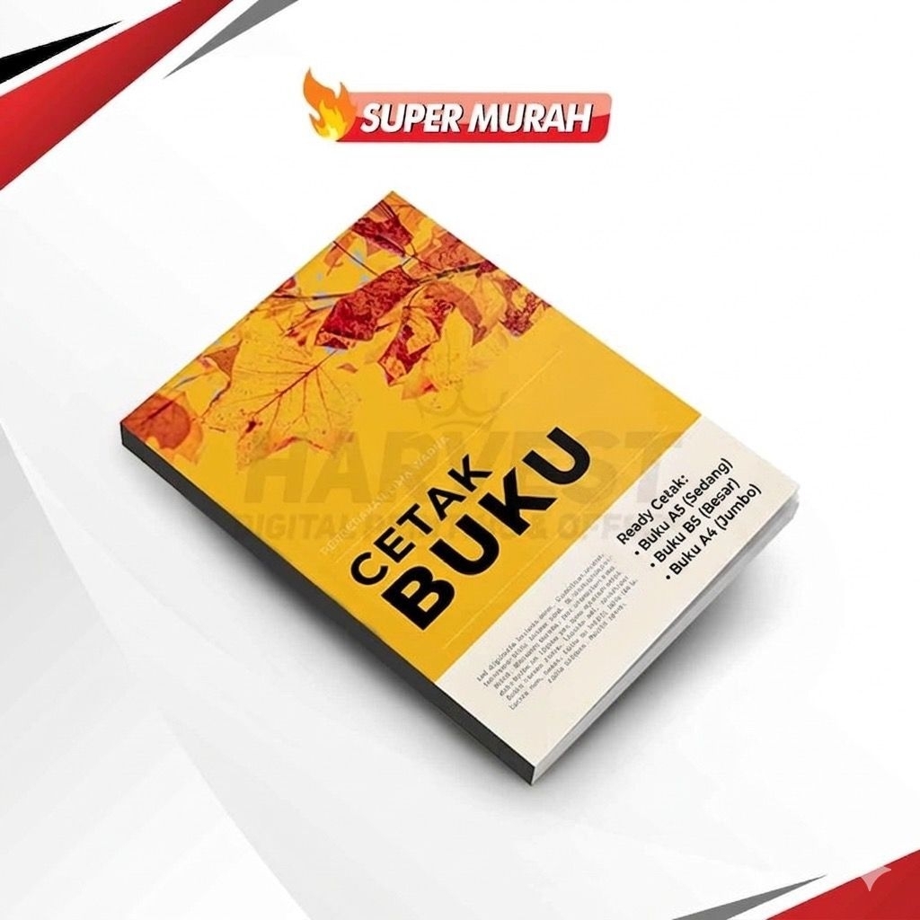 Cetak buku / Riquest buku cetak A5 B5 A4