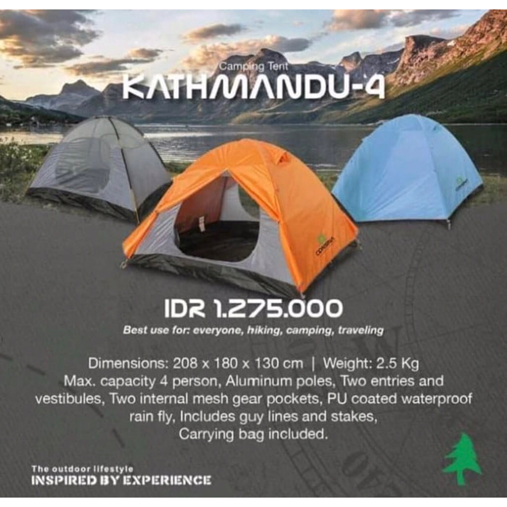 Tenda Consina KATHMANDU 4 Frame alloy