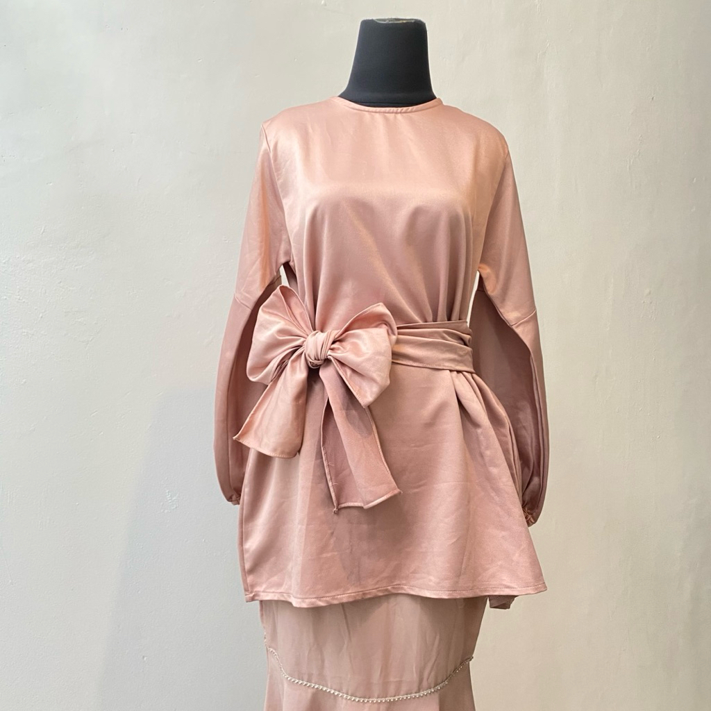 PL Skirt Dress Satin Premium || Rample Dress Duyung Satin Silk