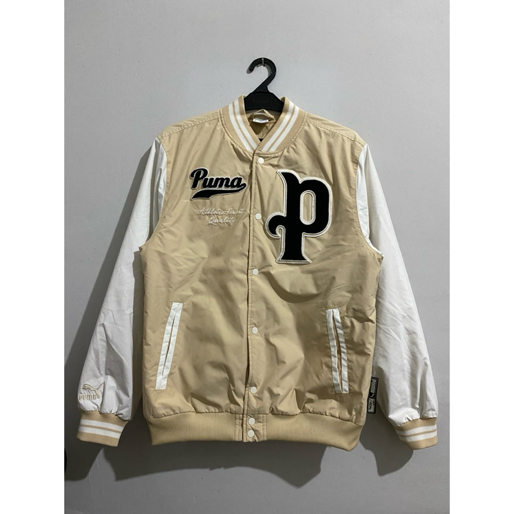 Varsity Jacket PUMA TEAM Outerwear Letterman Jacket Original