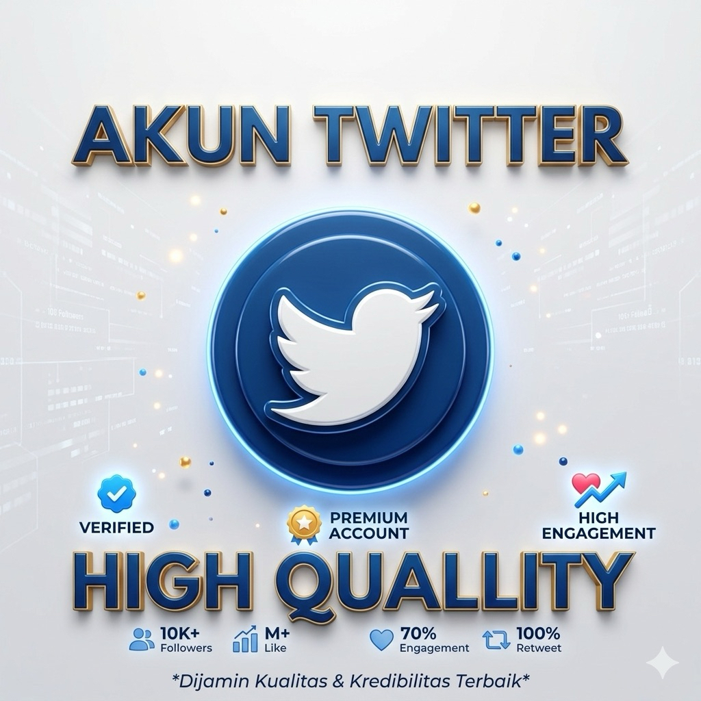Jasa Pembuatan Akun Twitter Fresh Berkualitas Tinggi