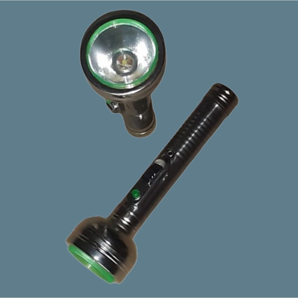 Senter Mini LED Model Klasik Jadul Alumunium Include Baterai
