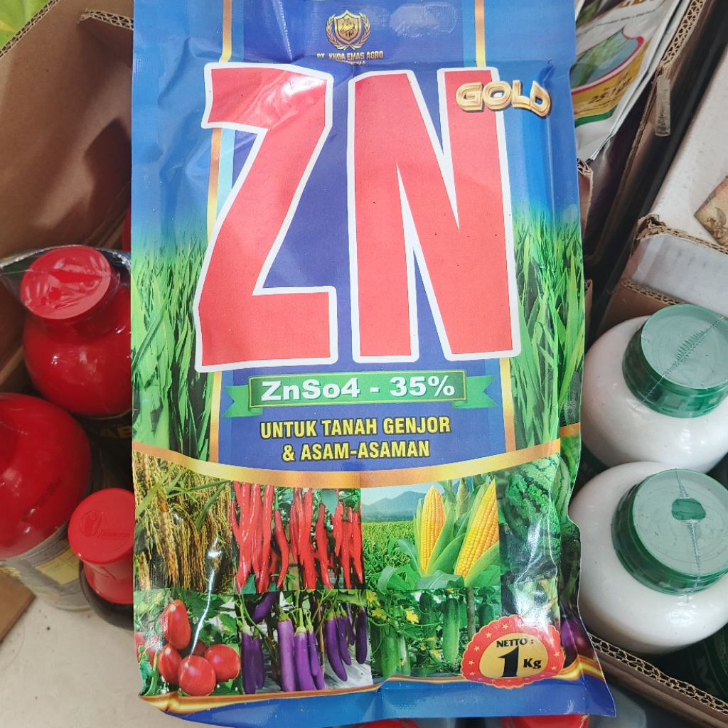 ZN Gold 1kg Zink Sulfat untuk mengatasi asam asaman dan tanah gembur