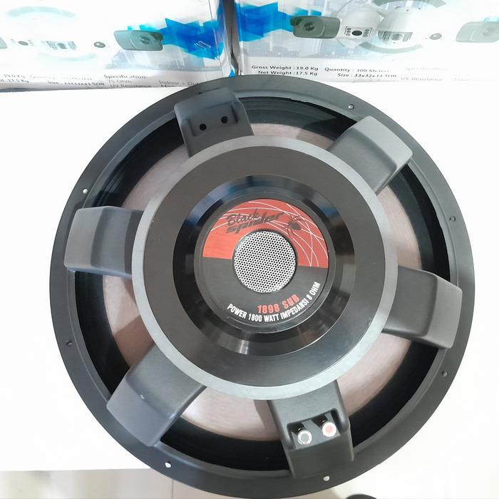 Speaker Komponen Black Spider 1898SUB 1898 SUB Original 18in 18 in Maxx 1800 Watt Coil 4in Subwoofer