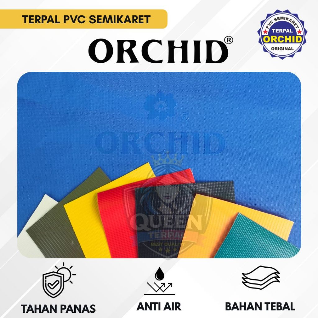 TERPAL SEMIKARET/PVC/TARPAULIN/UNO ORCHID UKURAN 2X3,2X4,2X5,3X3,3X4,3X5,3X6,4X5,4X6,4X7