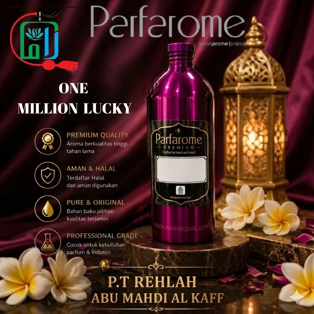 Parfarome Premium - ONE MIL10N LUCKY | Bibit parfume murni segel pabrik kemasan 500 ML/1 KG - Jayros