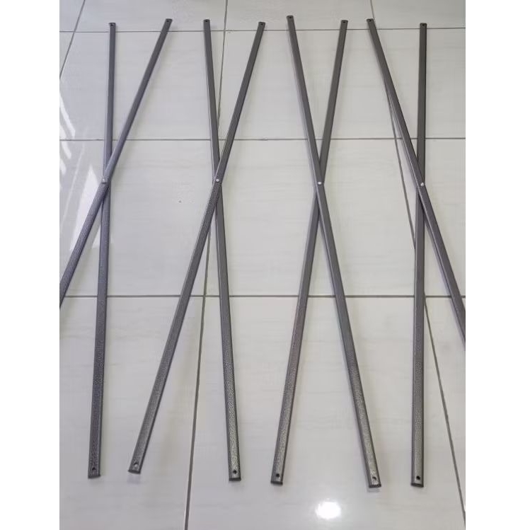 Besi Silang 3 x 4,5 || Tenda Lipat Suku Cadang Besi Silang Sparepart || Besi Hitam