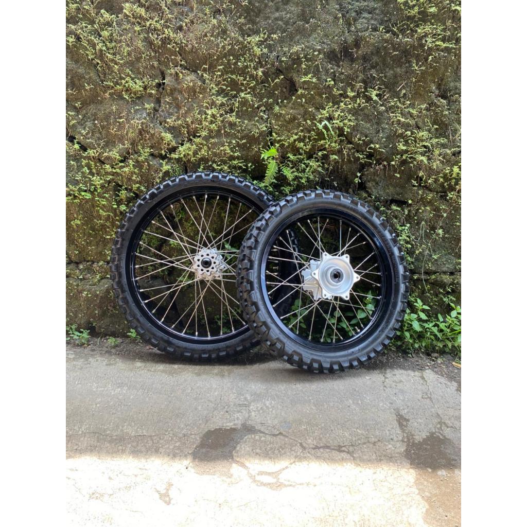 Roda Velg Original CRF 150 Ukur 18/21 -Ban trabas depan belakang