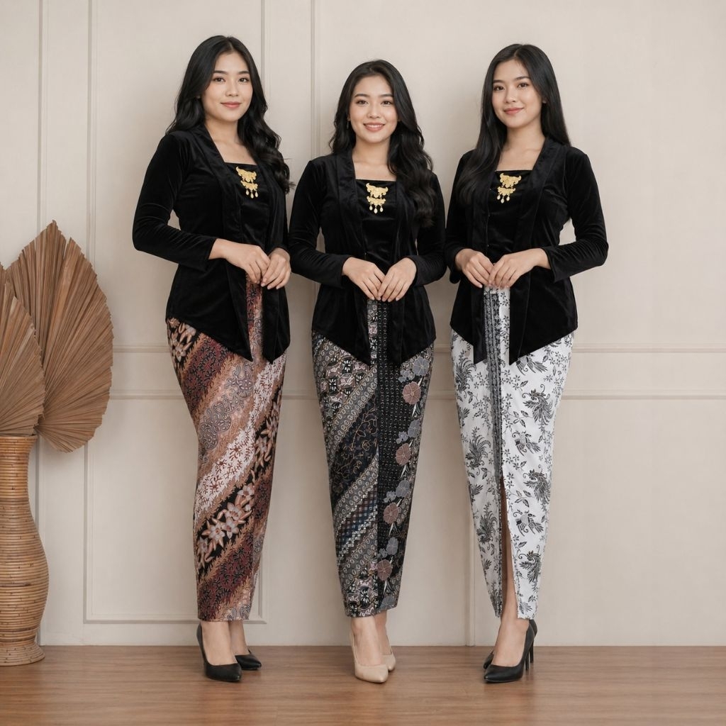 Rok span batik  Rok span belahan depan Rok batik kondangan Rok batik foil premium / Bawahan kondanga