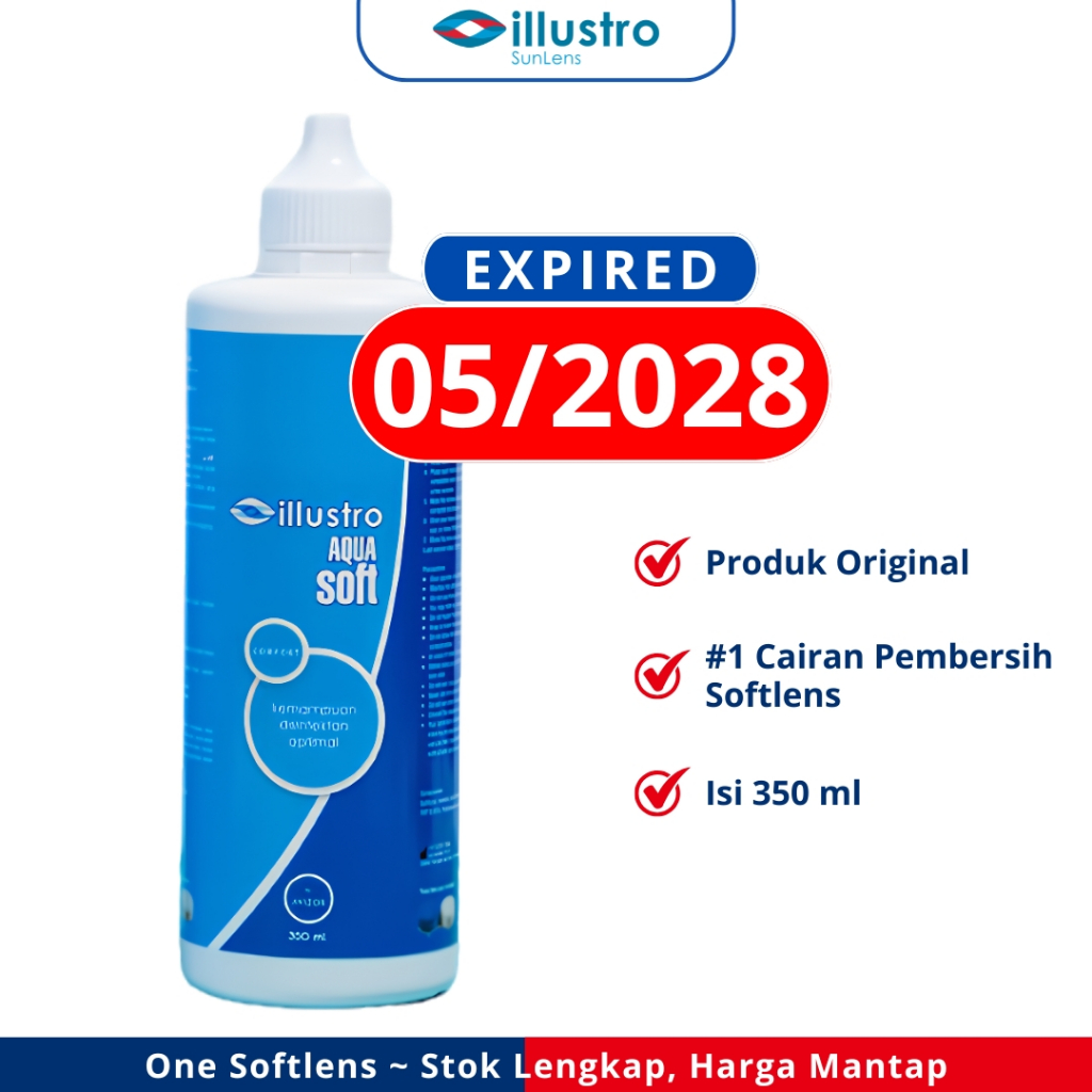 AIR SOFTLENS ILLUSTRO AQUA SOFT 350ML CAIRAN PEMBERSIH SOFTLENS