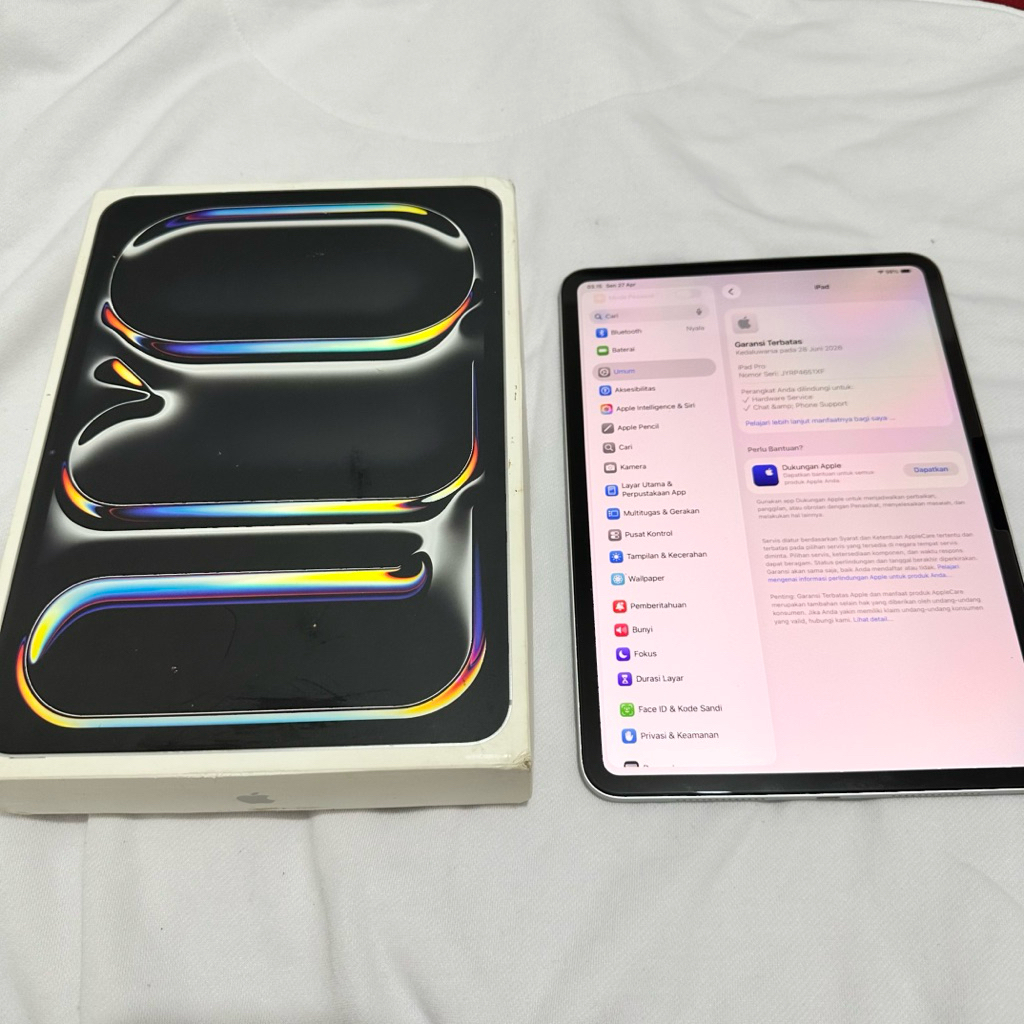 Ipad Pro M4 256Gb Inter Fullset Likenew Second Garansi On