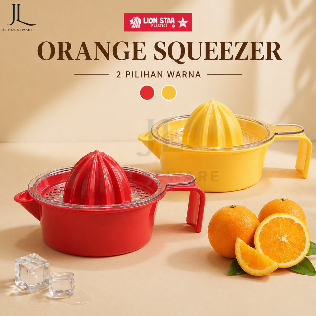 Lion Star Perasan Jeruk SQ-1 Orange Squeezer Plastik Manual Juicer Buah Peras Jeruk