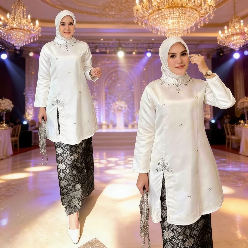 FREE HIJAB ""SETELAN BAJU KURUNG MALAYSIA PAYET MODERN~KEBAYA KURUNG KONDANGAN PESTA~KEBAYA MELAYU W