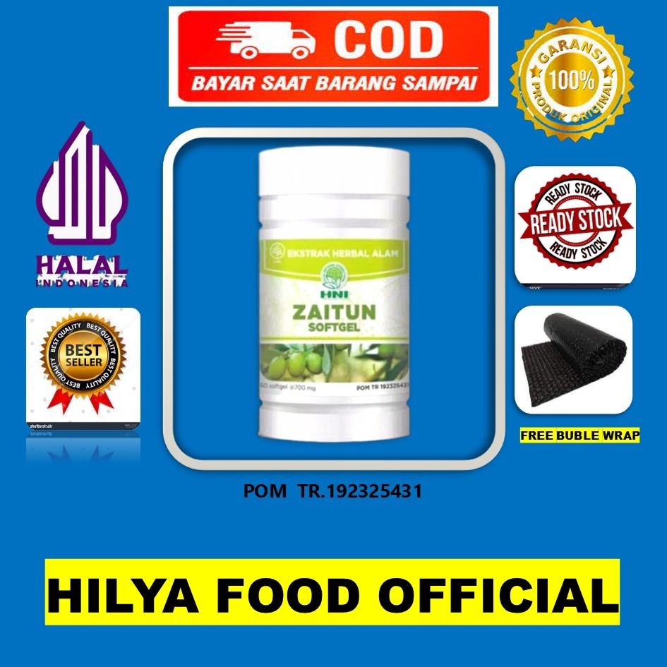 Minyak Zaitun Softgel HNI HPAI 60 Kapsul - Membantu Daya Tahan Tubuh