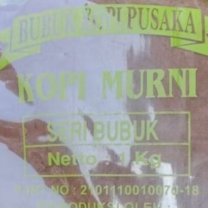 1 kg Bubuk kopi Halus Murni Aceh Pusaka