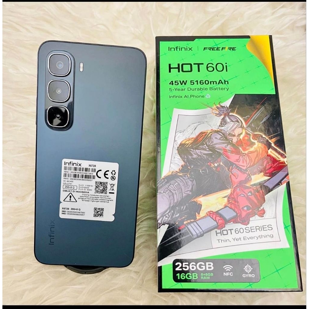 Infinix HOT 60i menggunakan panel AMOLED