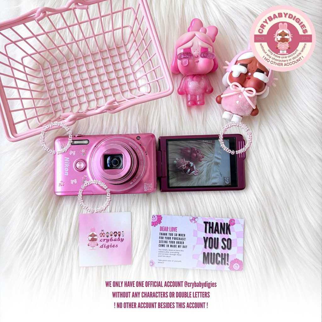 Nikon Coolpix S6900 flip & standing camera in magenta Digital Camera by @crybabydigies