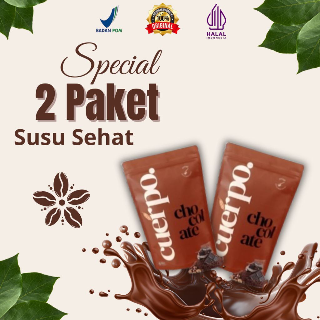 2 paket Cuerpo susu Cuerpo sehat buat badan bisa naikin berat badan nambah berat badan halal bpom