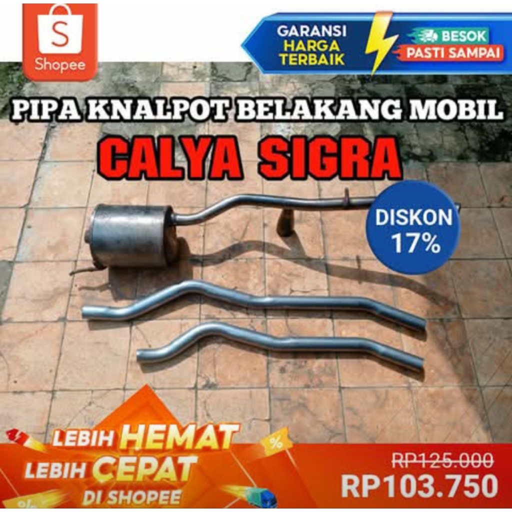 PIPA BELAKANG KNALPOT MOBIL CALYA SIGRA ORIGINAL MONEL 42MM