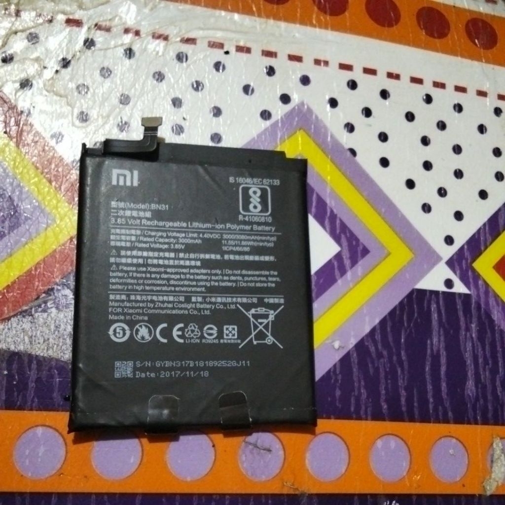 baterai original copotan mi A1 normal tested