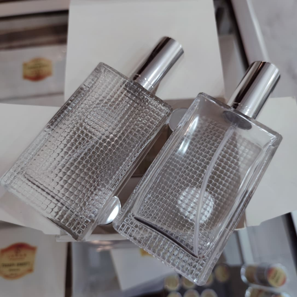 Botol - BINTIK/RINTIK 100 ML | Botol parfum kosong drat spray putar kaca ( pcs )