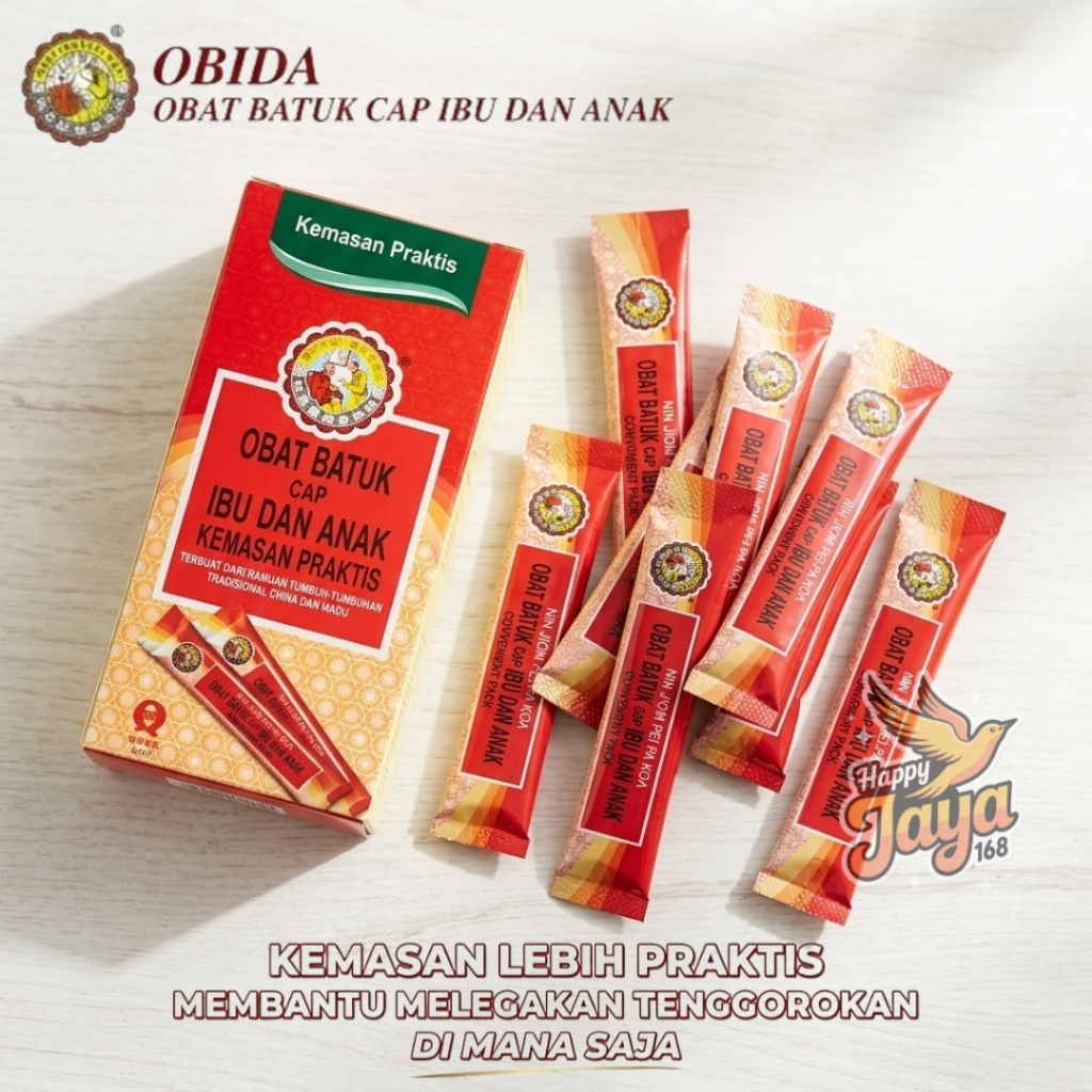10 Sachet Pei Pa Kao - Obat Batuk Ibu dan Anak Alami, Meredakan Batuk, Perlindungan Tenggorokan