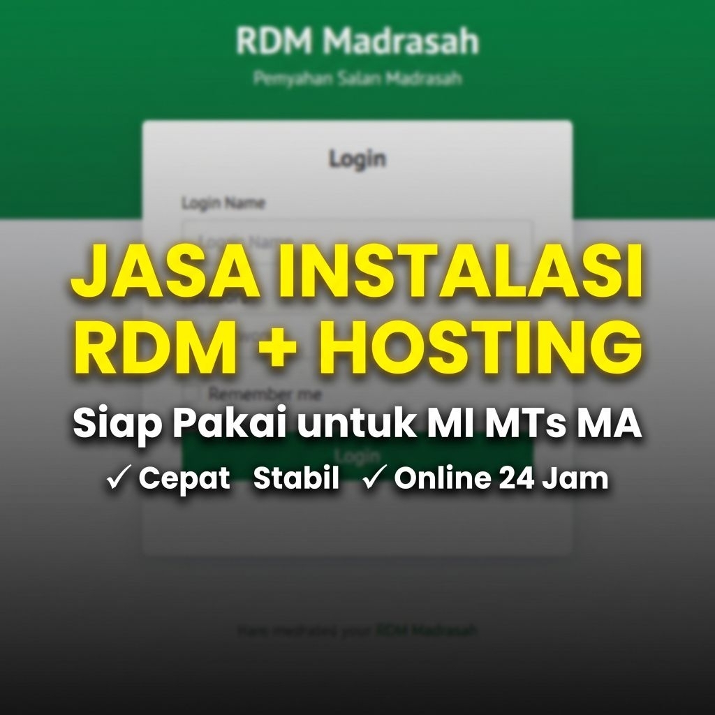 JASA INSTALASI RDM + HOSTING SIAP PAKAI