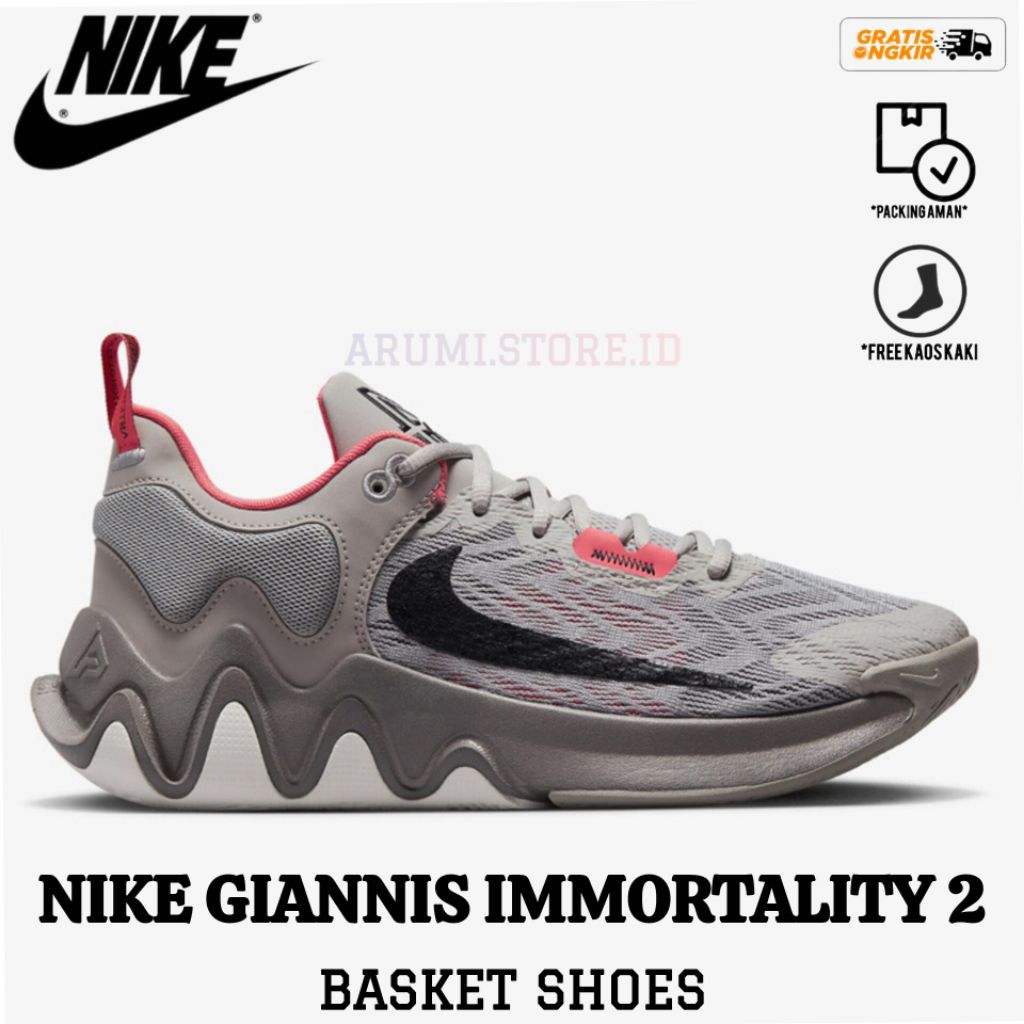 SEPATU BASKET .N.K.GIANNIS IMMORTALITY 2 BROWN BASKET SHOES