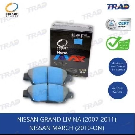 Kampas Rem Depan Nissan Grand Livina/ March