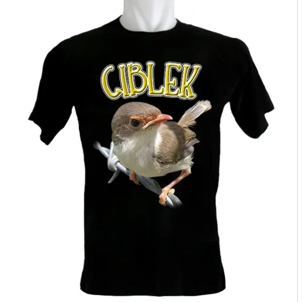 KAOS LENGAN PENDEK, CIBLEK, WARNA TULISAN KREM