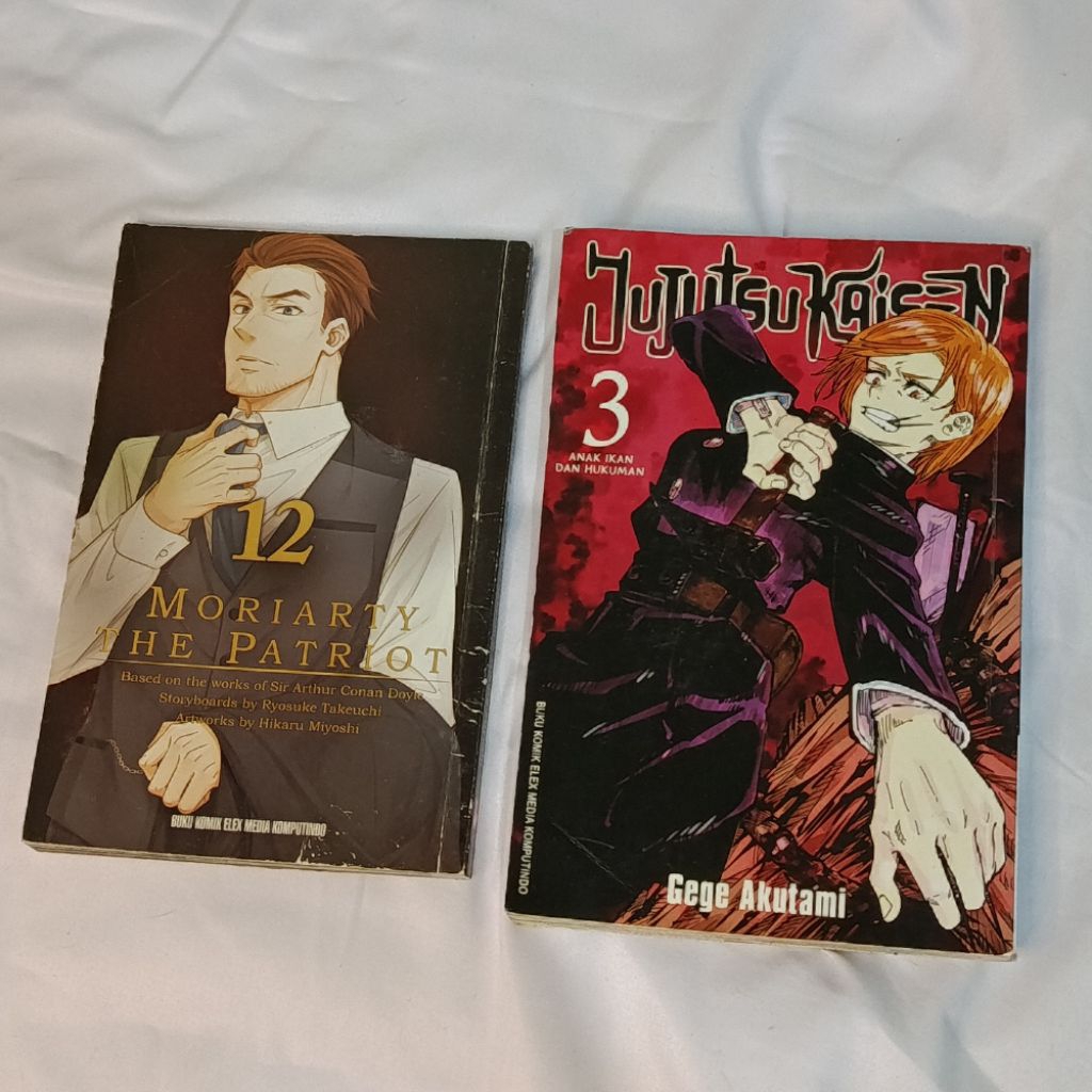 preloved novel komik sherlock holmes ori moriarty jjk