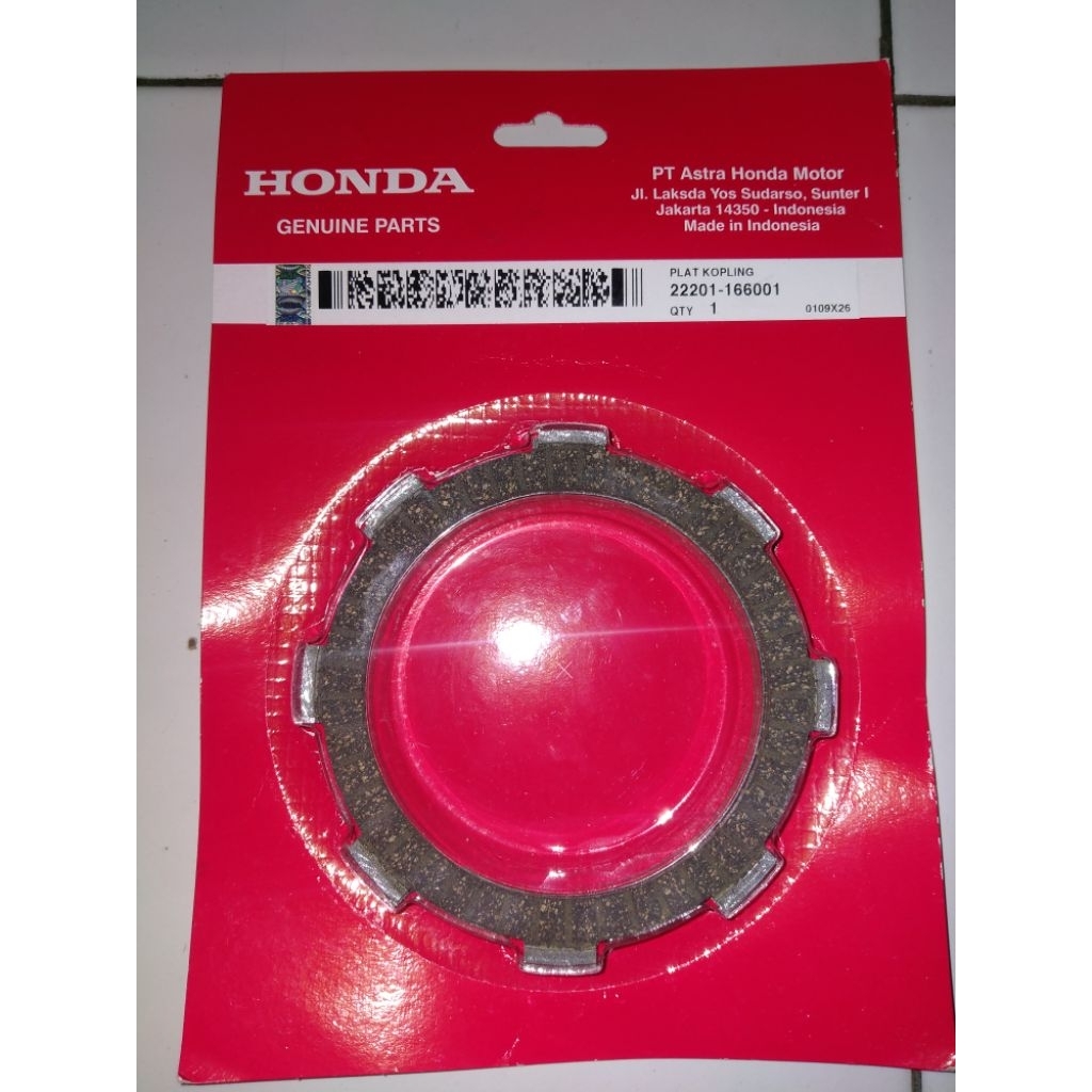 Kampas Kopling Prima Grand Supra X Revo 100 Fit Lama Fit New Legenda Win ORI Honda 22201-166-001