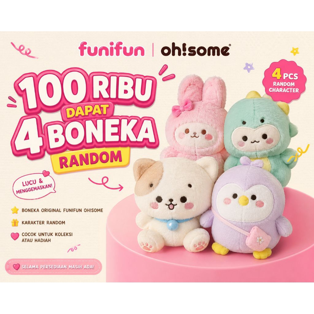Boneka Capit Lucu & Gemes | Plush KKV Style | Beruang, Kucing, Anjing, Babi, Capybara, Tupai